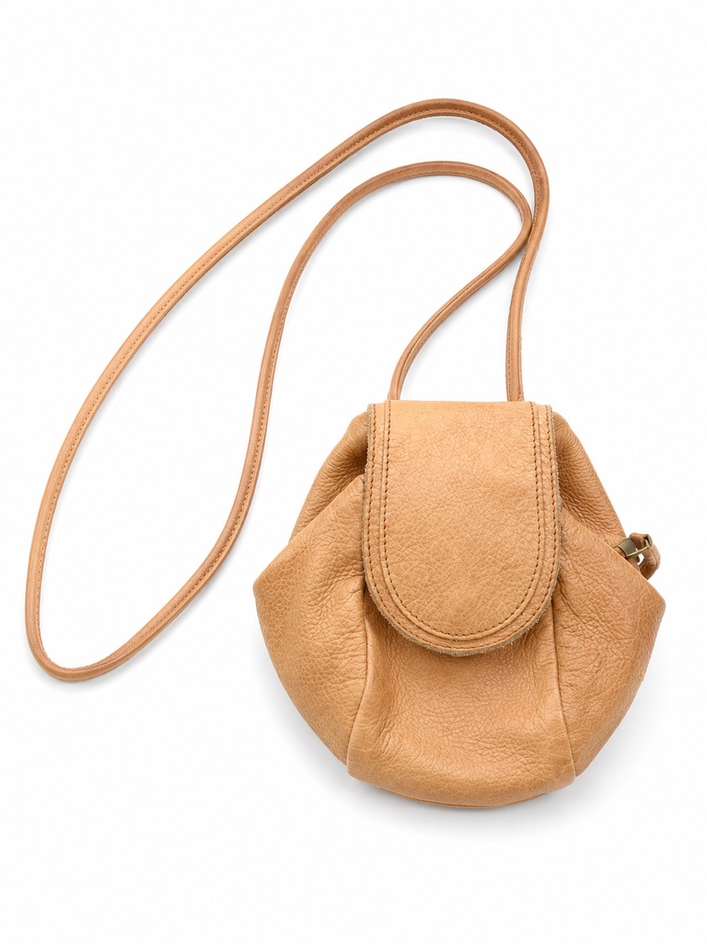 Tan Leather Crossbody Bag – Classic Women's Shoulder Purse